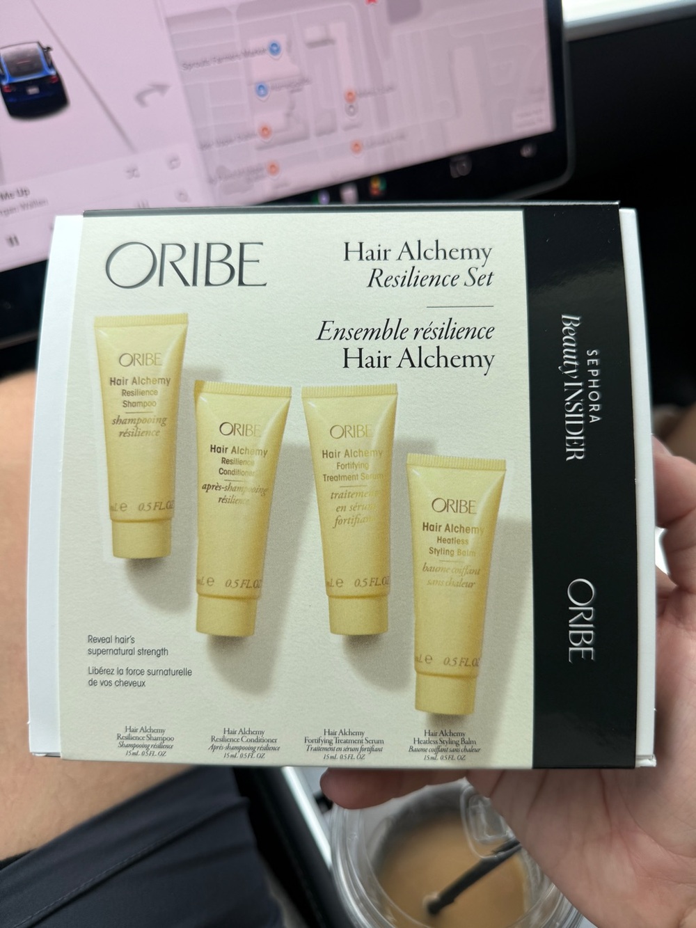 Oribe Hair Alchemy Resilience Set Travel Size 4pc Shampoo Conditioner Serum Balm